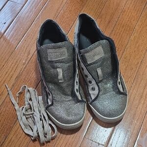 Brunello Cucinelli Metallic Gray Sneakers